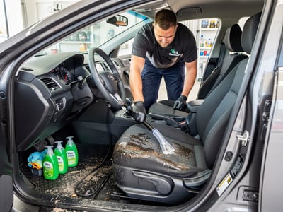 Nettoyage des sièges de voiture